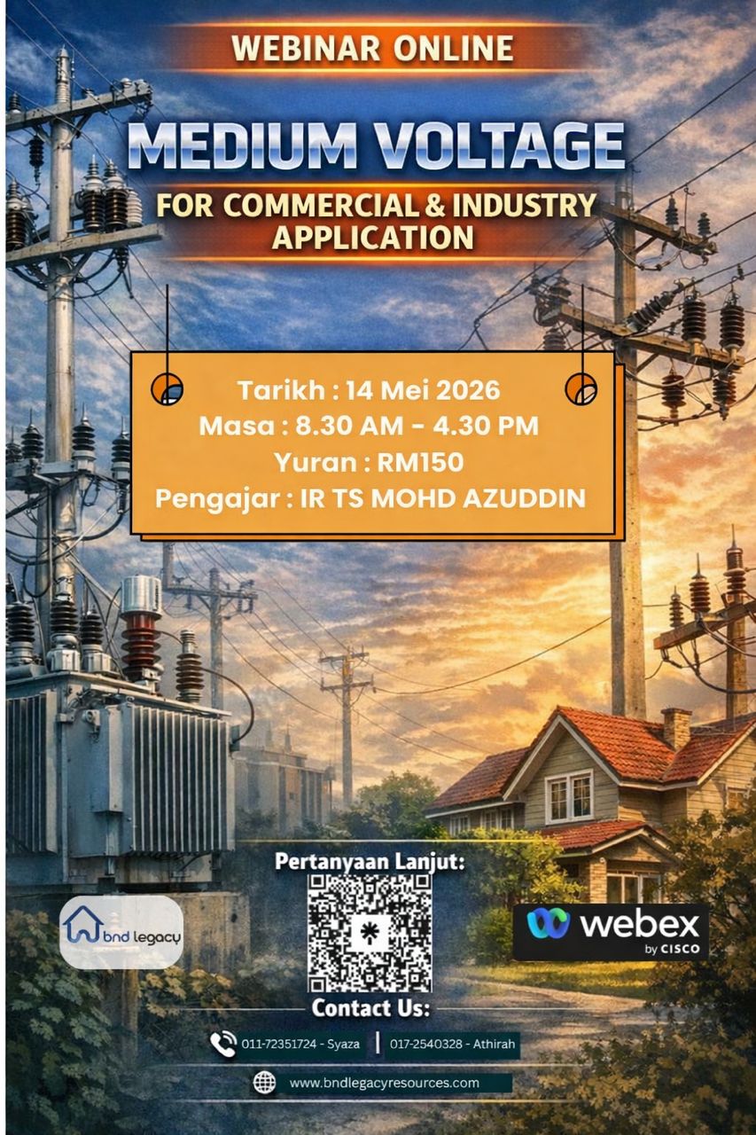 WEBINAR ONLINE - MEDIUM VOLTAGE FOR COMMERCIAL & INDUSTRY APPLICATION (14 MEI 2026)