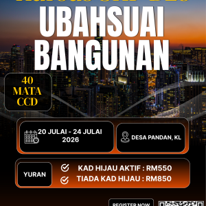 𝐊𝐄𝐑𝐉𝐀 𝐁𝐀𝐍𝐆𝐔𝐍𝐀𝐍 𝐏𝐄𝐍𝐆𝐔𝐁𝐀𝐇𝐒𝐔𝐀𝐈𝐀𝐍 𝐁𝟐𝟖 - 20 Julai - 24 Julai 𝟐𝟎𝟐𝟔 (𝟒𝟎 𝐌𝐀𝐓𝐀 𝐂𝐂𝐃)