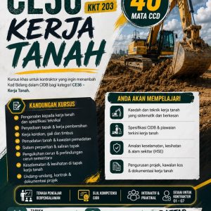 📢 𝐊𝐔𝐑𝐒𝐔𝐒 𝐊𝐎𝐃 𝐁𝐈𝐃𝐀𝐍𝐆: CE36 KERJA TANAH (16 - 20 NOVEMBER 2026)